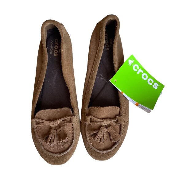 CROCS Brown Women's Moccasins - Picture 1 of 4